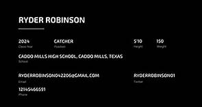 Ryder Robinson (2024 CATCHER)