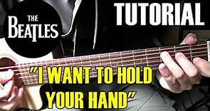 COMO TOCAR "I want to hold your hand" de The Beatles | Tutorial guitarra acústica/criolla fácil