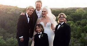 Gwen Stefani Shares NEW Wedding Photo With Blake Shelton and Her Three Sons