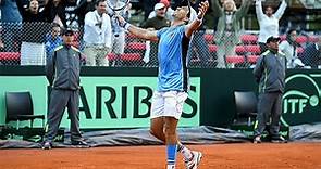 Copa Davis: Carlos Berlocq le ganó a Paolo Lorenzi con el corazón
