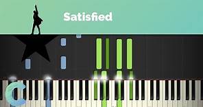 Hamilton - Satisfied Piano Tutorial