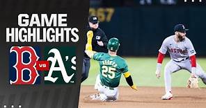 Red Sox vs. A's Game Highlights (4/2/24) | MLB Highlights