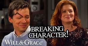 The LIVE episodes but it's just the cast breaking | Will & Grace