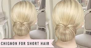 A Chignon for Short Hair by Sweethearts Hair