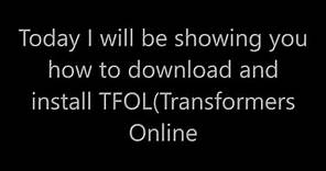 How to Download and install Transformers Online