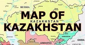MAP OF KAZAKHSTAN