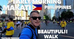 Beautiful Early morning walk Makati Metro Manila Philippines 🇵🇭
