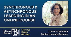 Synchronous & Asynchronous Learning in an Online Course