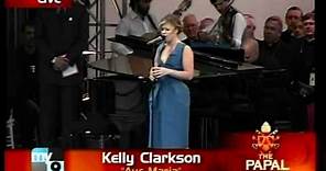 Kelly Clarkson - Ave Maria (Pope Event 2008)