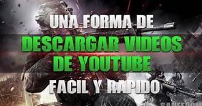 Una Forma De DESCARGAR VIDEOS De YouTube | Fasil & Rapido | Savefrom.Net