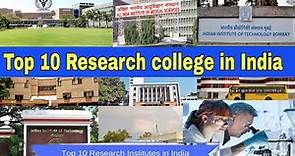 Top 10 research Colleges in India, Nrif Ranking research Institute university in India