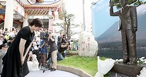 影／安倍晉三夫人安倍昭惠訪高雄 專程探訪台灣唯一一座安倍銅像 | 聯合新聞網