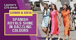 Princess Leonor, Infanta Sofia and Queen Letizia shine in dazzling colours (with narration)