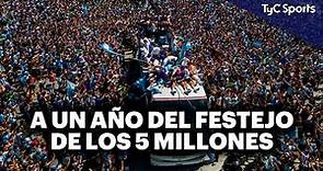 A UN AÑO DEL FESTEJO DE LOS 5 MILLONES EN LAS CALLES DE BUENOS AIRES 🏆 ARGENTINA CAMPEÓN DEL MUNDO ⚽