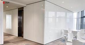 单面包墙玻璃挂板/烤漆玻璃隔墙板-马斯柯隔断墙