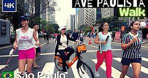 🇧🇷 Walking AVENIDA PAULISTA no Domingo | SÃO PAULO, BRAZIL【 4K 】