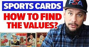 How to find Sports Card Values - Baseball, Football, Basketball & Hockey #sportscards #thehobby