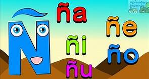 Letra Ñ para niños Palabras con Ñ Sonido de la letra Ñ Video de Peques Aprenden Jugando