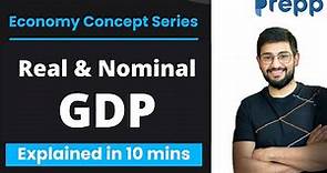 Real GDP and Nominal GDP | Economics explainer series | Concepts in 10 minutes #realGDP #nominalGDP