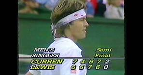 Chris Lewis and Kevin Curran, Semi Final, Wimbledon, 1983, great moment for NZ tennis