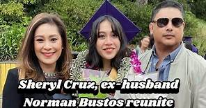 Prima Donnas Star Sheryl Cruz Husband Norman Bustos reunite para sa pagtatapos Ng kolehiyo Ng anak