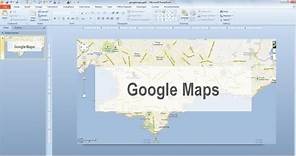 How to add Google Maps to powerpoint 2016