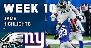 Eagles vs. Giants Week 10 Highlights | NFL 2020