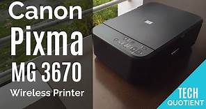 Canon Pixma MG3670 Wireless All in One Printer Overview with Sample Print