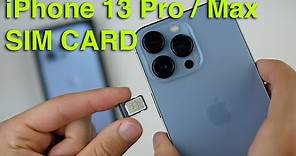 iPhone 13 Pro/Max: How to Insert/Remove SIM Card