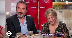Jean Dujardin et Mélanie Laurent au dîner - C à Vous - 08/02/2018