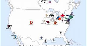 NFL team and logo history 1920 - 2017