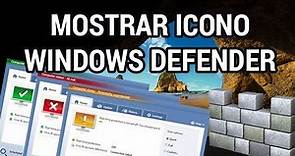 Mostrar el icono de Windows defender en Windows 10 www.informaticovitoria.com