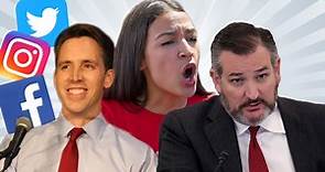 Josh Hawley's New Book on Big Tech Censorship Canceled By Publisher, AOC Wants Him & Ted Cruz Fired