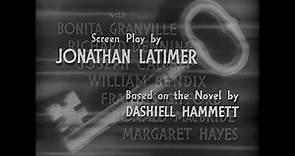 The Glass Key (1942) Alan Ladd, Veronica Lake, Brian Donlevy, William Bendix