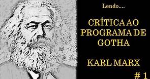 👓 LENDO 'CRÍTICA DO PROGRAMA DE GOTHA' ||| KARL MARX 👓 (Prefácio de Friedrich Engels) 👓