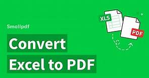 How to Convert Excel to PDF, with Smallpdf