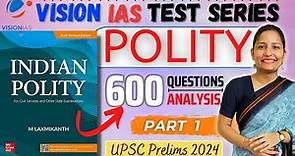 VISION IAS PRELIMS TEST SERIES 2024 | POLITY | Part 1 | I WILL | UPSC PRELIMS | TEST 1