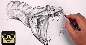How To Draw A Snake | Reptile Sketch Tutorial