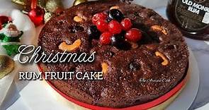 Traditional CHRISTMAS PLUM CAKE Recipe with RUM | RUM Fruit & Nut Plum Cake | EASY RICH FRUIT CAKE