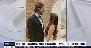Phillies pitcher Aaron Nola marries high school sweetheart on New Year's Eve