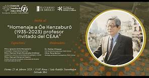 Homenaje a Ōe Kenzaburō (1935-2023) profesor invitado del CEAA