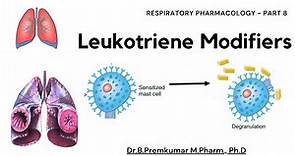 Leukotriene modifiers - Respiratory Pharmacology - Part 8