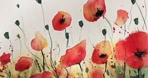 How To Paint Poppy Field Watercolour Lots Of Advice & Fun Techniques