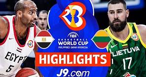 Egypt 🇪🇬 vs Lithuania 🇱🇹 | J9 Highlights | FIBA Basketball World Cup 2023