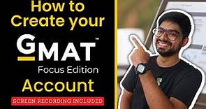 How to create your account on the mba.com website to register for the GMAT exam l Pratik Joshi