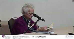 Mary Midgley: In Parenthesis, featuring guest speakers (Royal Institute of Philosophy)