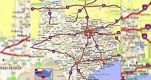 road map of texas