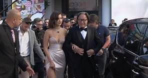 Bella Hadid and father Mohamed Hadid on their way to Cannes Red Carpet