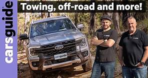 2023 Ford Ranger V6 Wildtrak 4WD detailed review: Pick-up test (towing, 4x4 offroad, fuel use) 4K