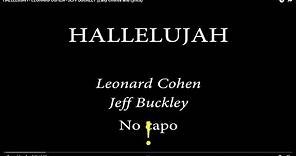 HALLELUJAH - LEONARD COHEN/JEFF BUCKLEY (easy Chords and Lyrics)